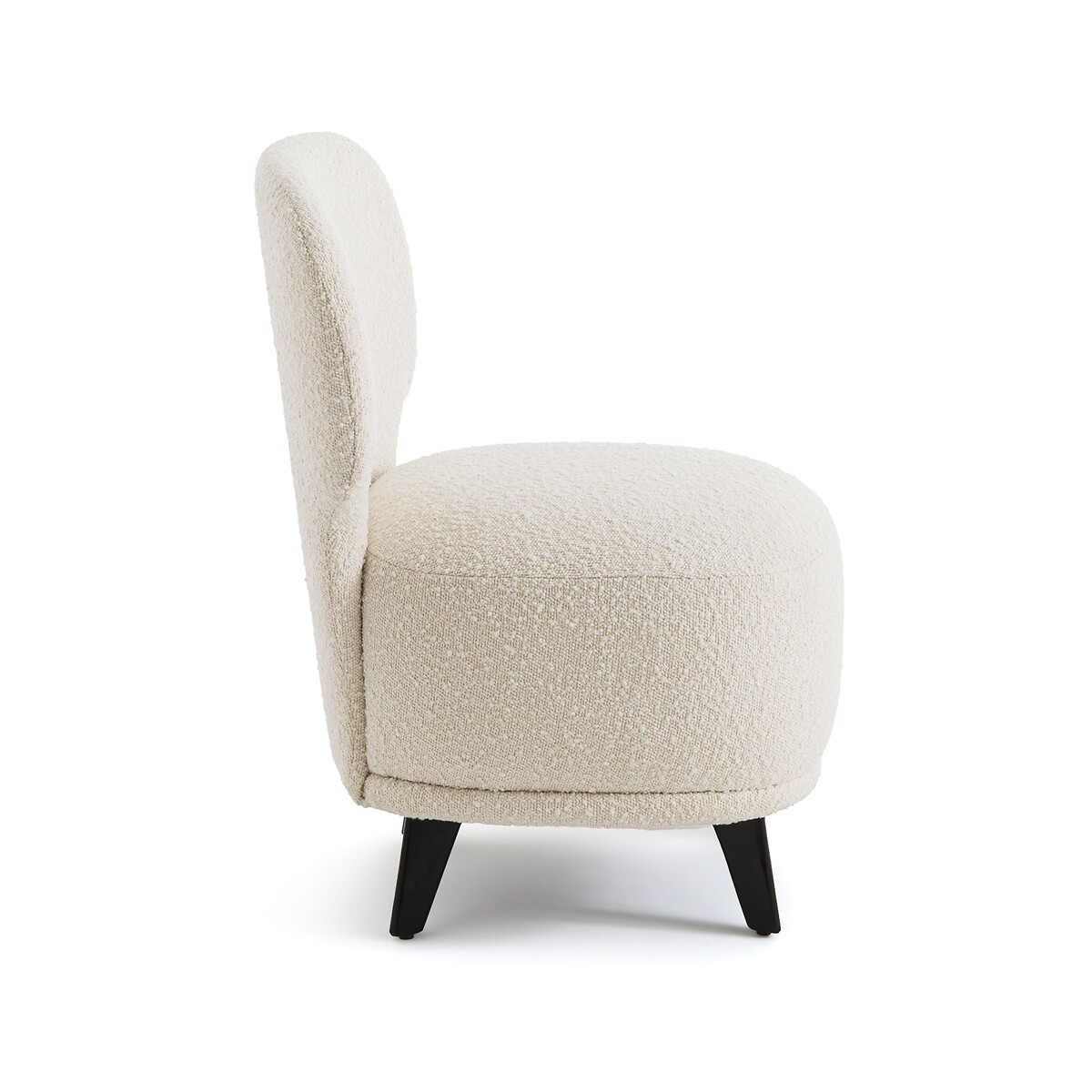 Кресло каминное L из ткани букле Odalie дизайн Э Галлина  единый размер бежевый LaRedoute - фото 3