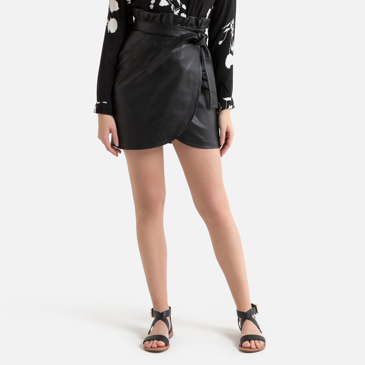 

Юбка La Redoute, Черный, Короткая из кожи ягненка LUNA 1(S) черный