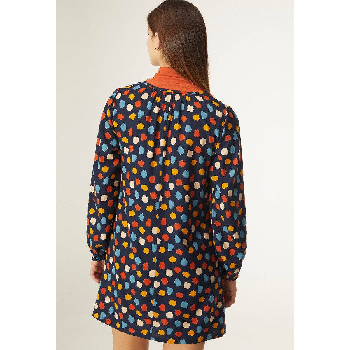 Платье COMPANIA FANTASTICA Платье С принтом в разноцветный горошек S разноцветный, размер S - фото 3