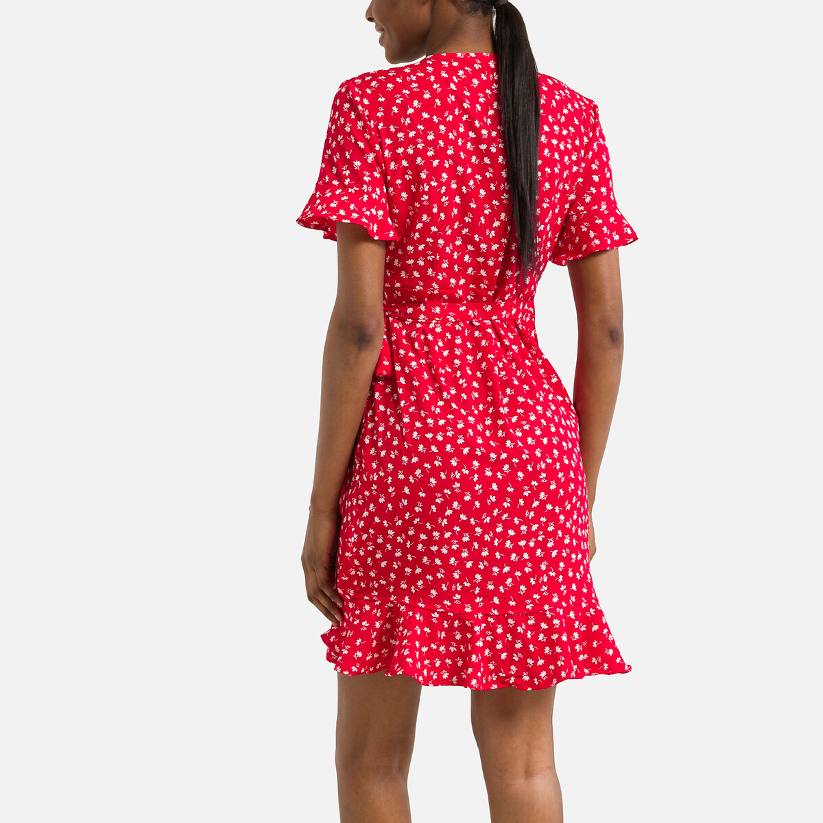 Платье С принтом 40 красный LaRedoute, размер 40 - фото 4