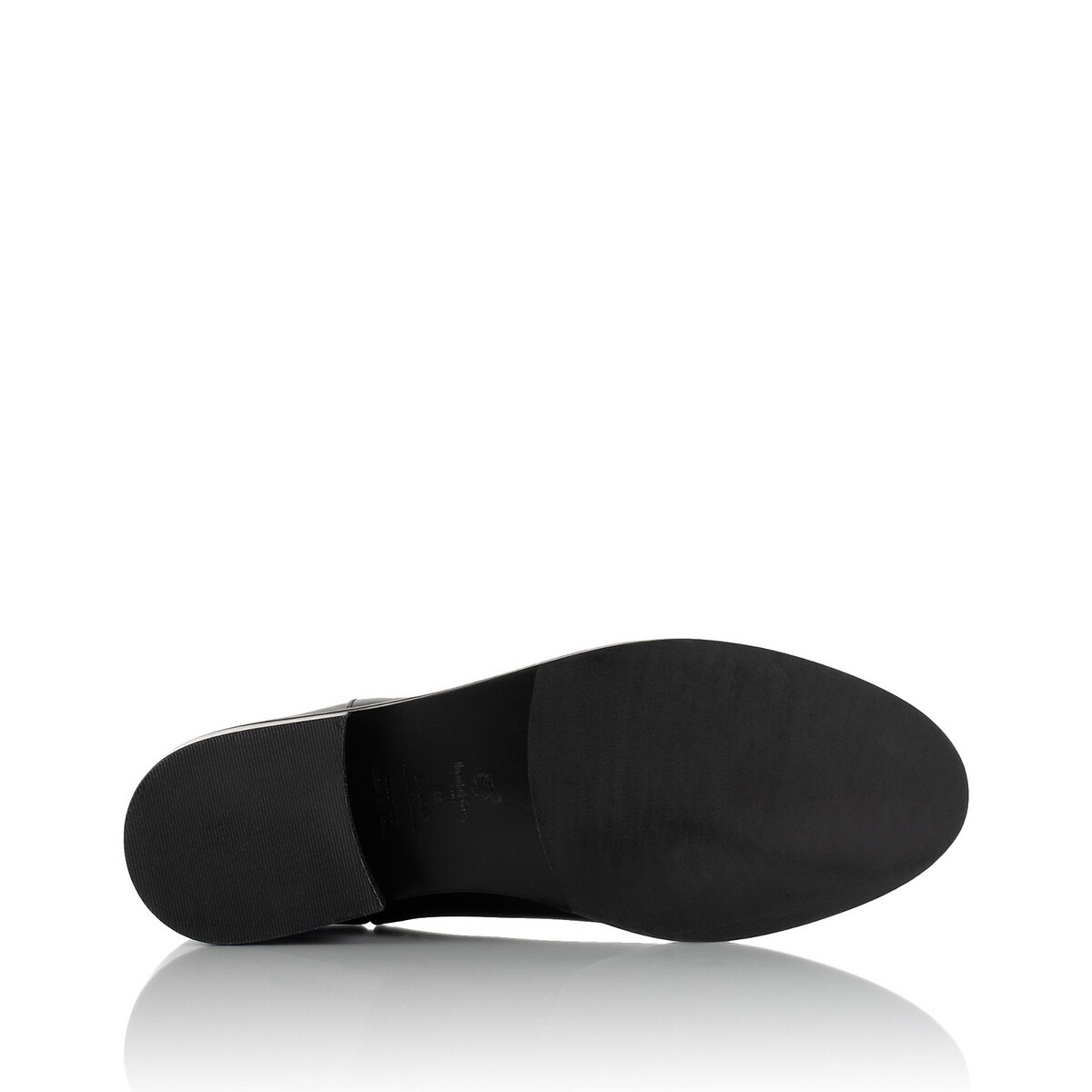 Ботинки LaRedoute Из кожи на плоском каблуке 36 черный, размер 36 - фото 5