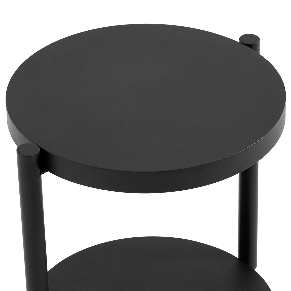 Стол журнальный с двумя столешницами VALNIX  единый размер черный LaRedoute - фото 3