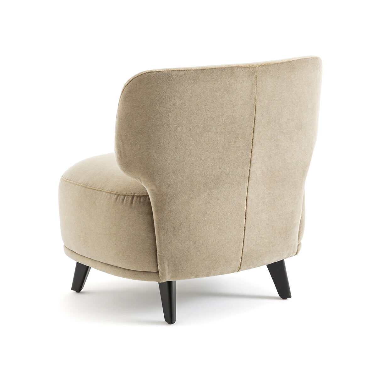 Кресло каминное XL из велюра Odalie дизайн Э  Галлина  единый размер бежевый LaRedoute - фото 4