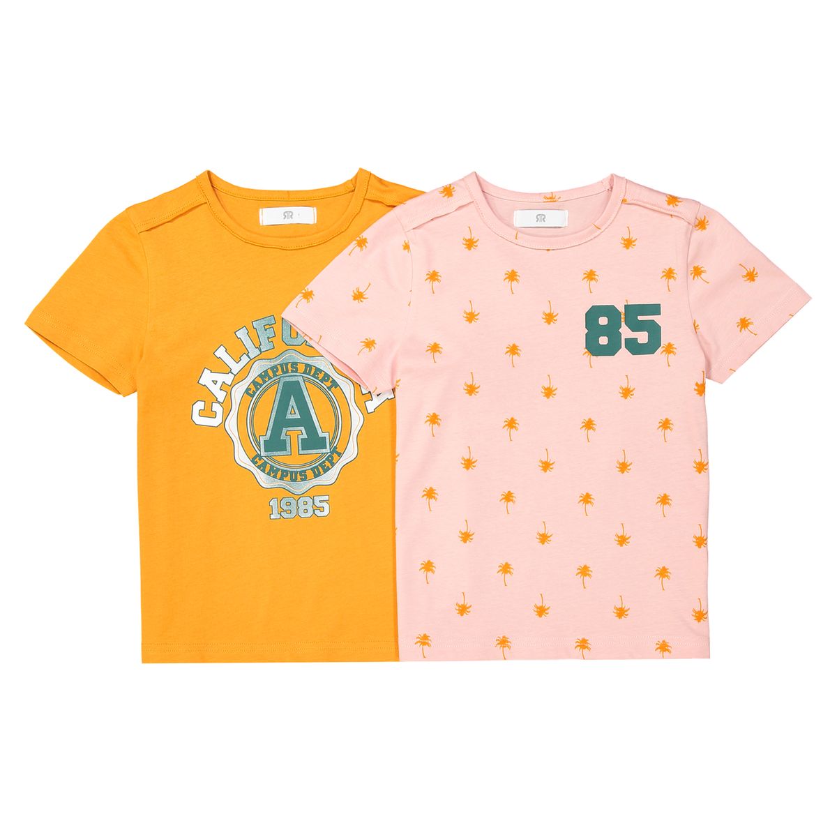 Lot de 2 T-shirts imprimés 3-12 ans
