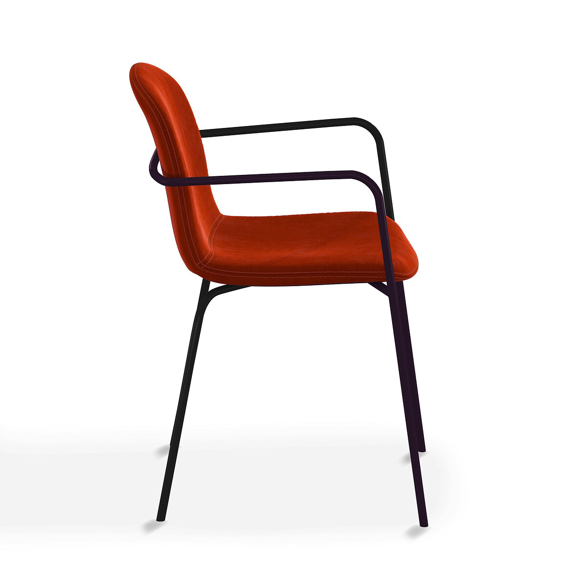 Кресло La Redoute Из велюра Tibby единый размер красный - фото 3