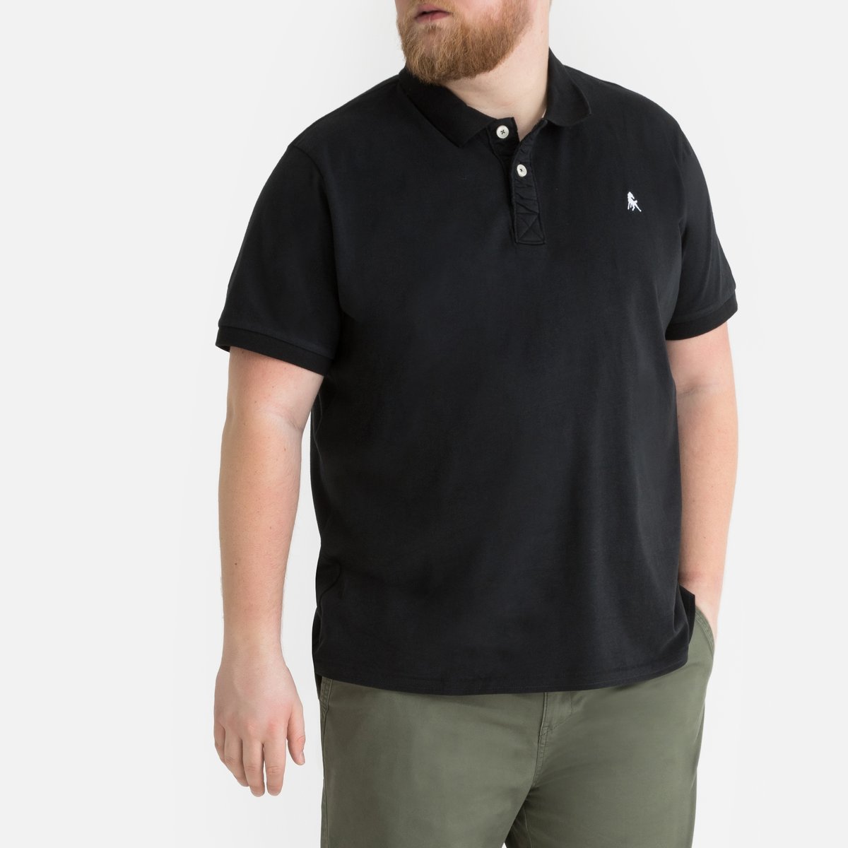 

Футболка-поло La Redoute, Черный, Из мягкого хлопкового джерси 3XL черный