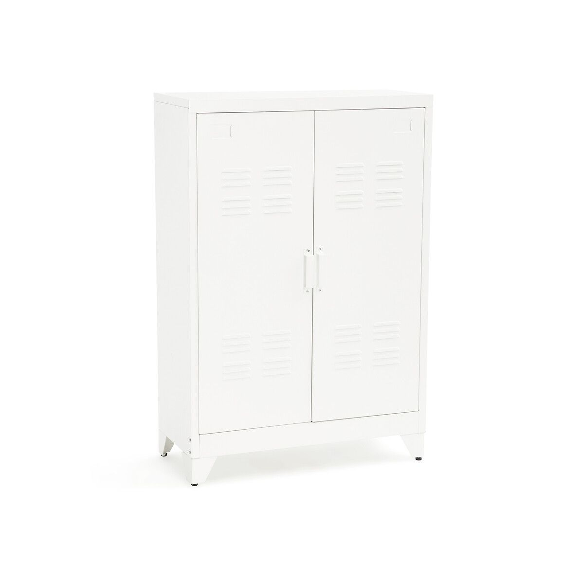 Armoire basse 2 portes en métal, Hiba