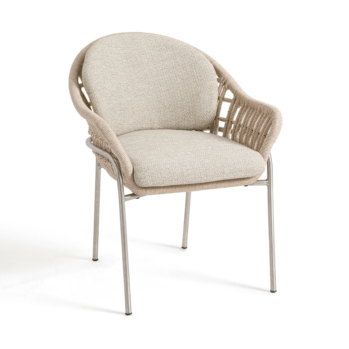 Кресло столовое для сада Irati единый размер бежевый кресло столовое с переплетенными ремешками leandra единый размер бежевый