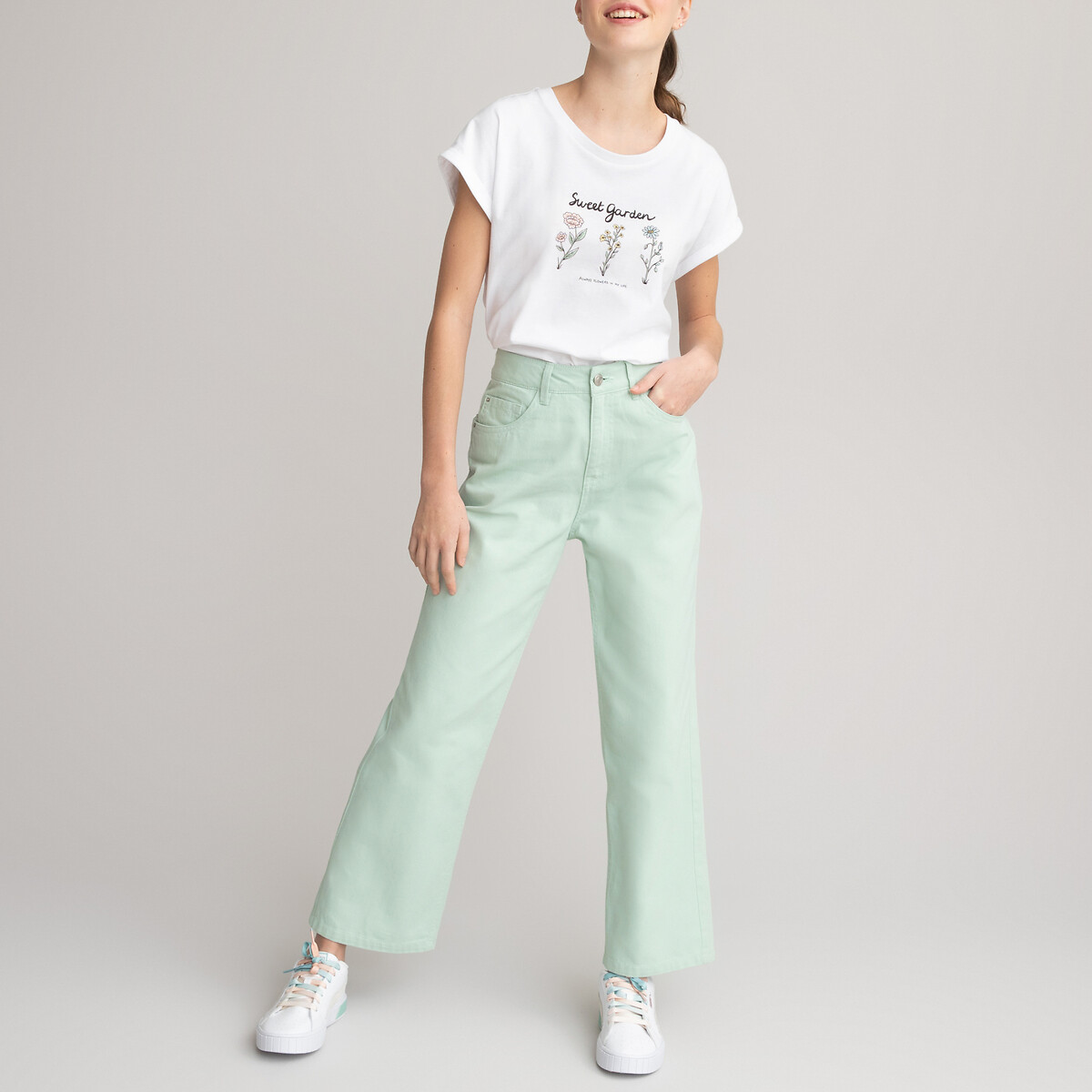 

Брюки LaRedoute, Зеленый, Брюки Широкие 10-18 лет 18 лет - 168 см зеленый