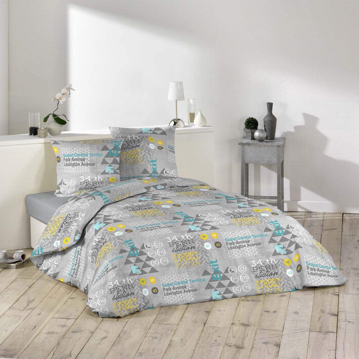 Parure Housse de couette imprime Collection Urbanis