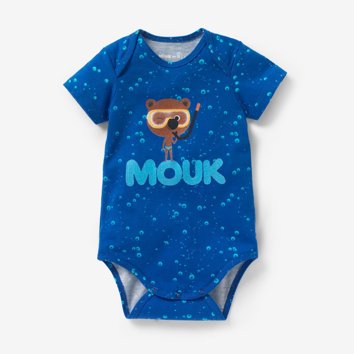 

Боди с рисунком  и короткими рукавами MOUK