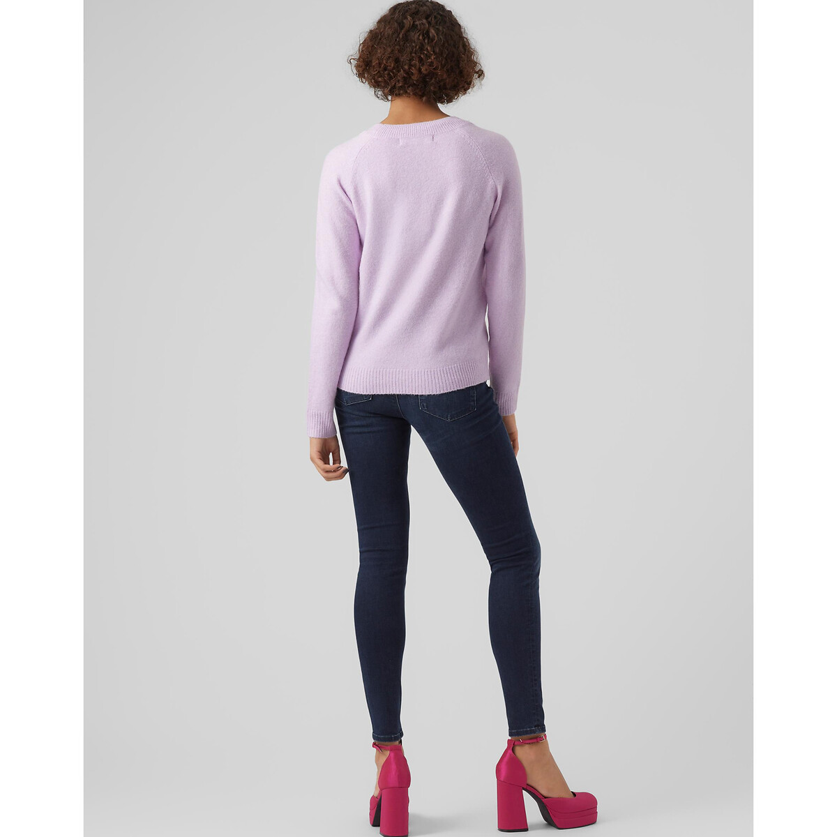 Пуловер Из пышного трикотажа M розовый LaRedoute, размер M - фото 4