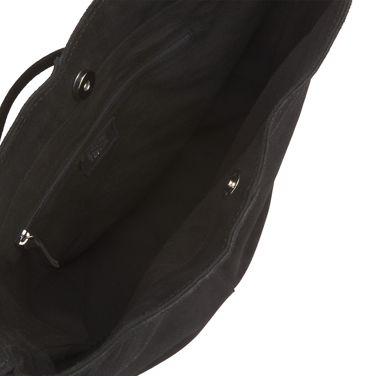 Сумка хобо из кожи  единый размер черный LaRedoute - фото 3