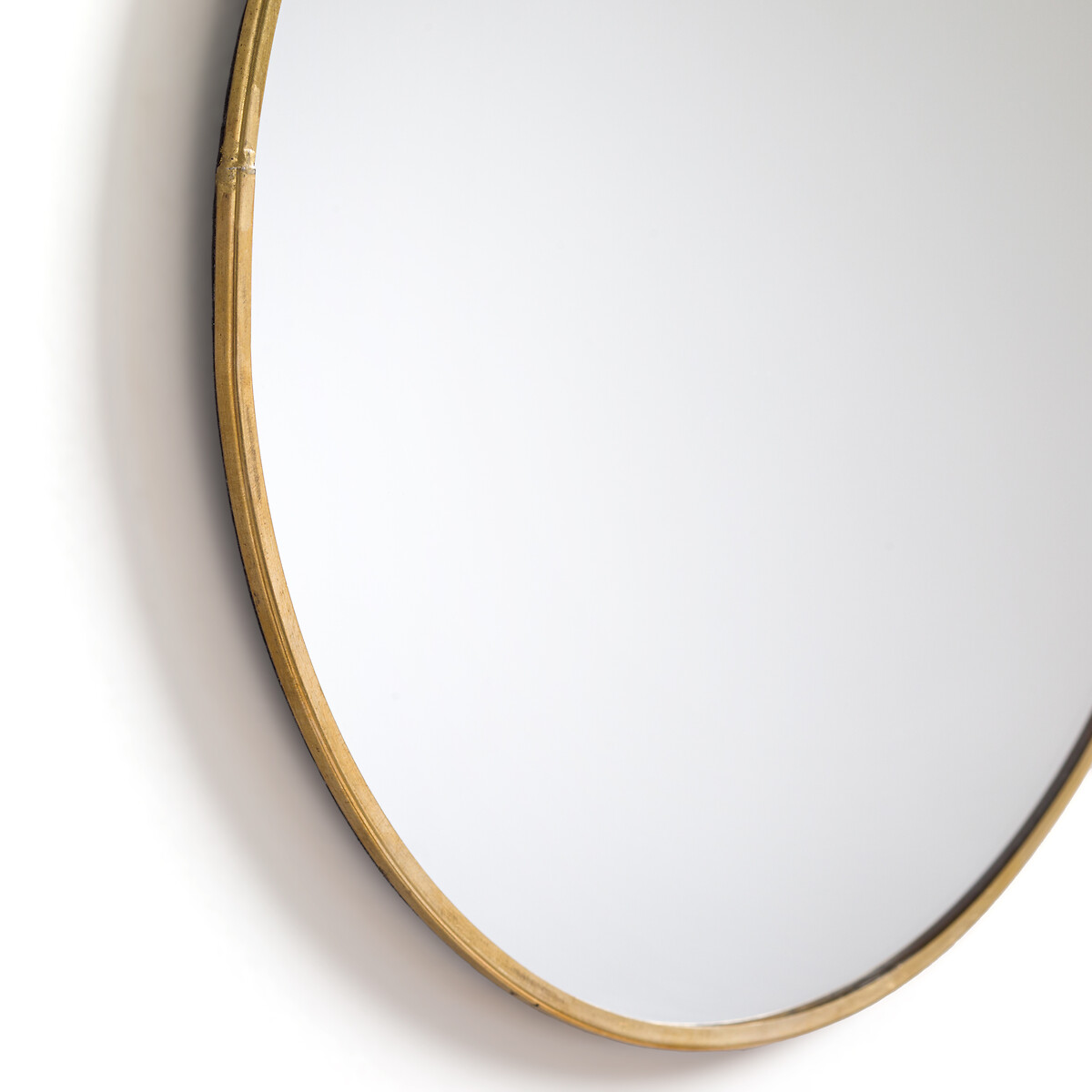 Зеркало LA REDOUTE INTERIEURS Зеркало Круглое из металла 25 см Uyova единый размер желтый - фото 3