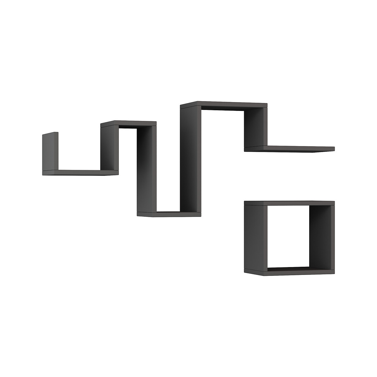 

Фигурная LaRedoute, Серый, Фигурная настенная полка FOLLOW SHELF единый размер серый