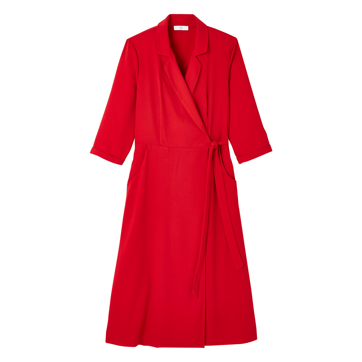 Платье La Redoute С воротником и рукавами 46 (FR) - 52 (RUS) красный, размер 46 (FR) - 52 (RUS) С воротником и рукавами 46 (FR) - 52 (RUS) красный - фото 5