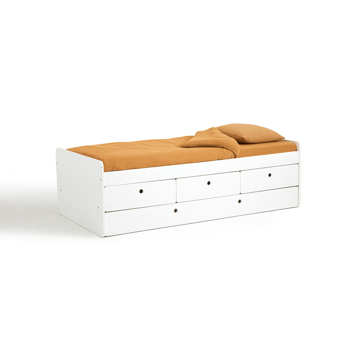 Кровать С ящиками и сеткой SELISA 90 x 190 см белый