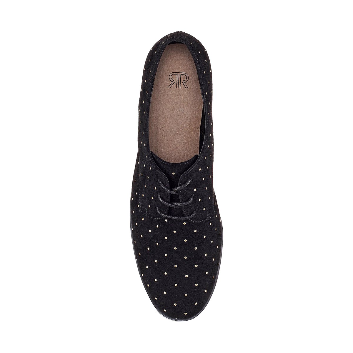 Ботинки-дерби La Redoute На шнуровке с заклепками 36 черный, размер 36 - фото 4