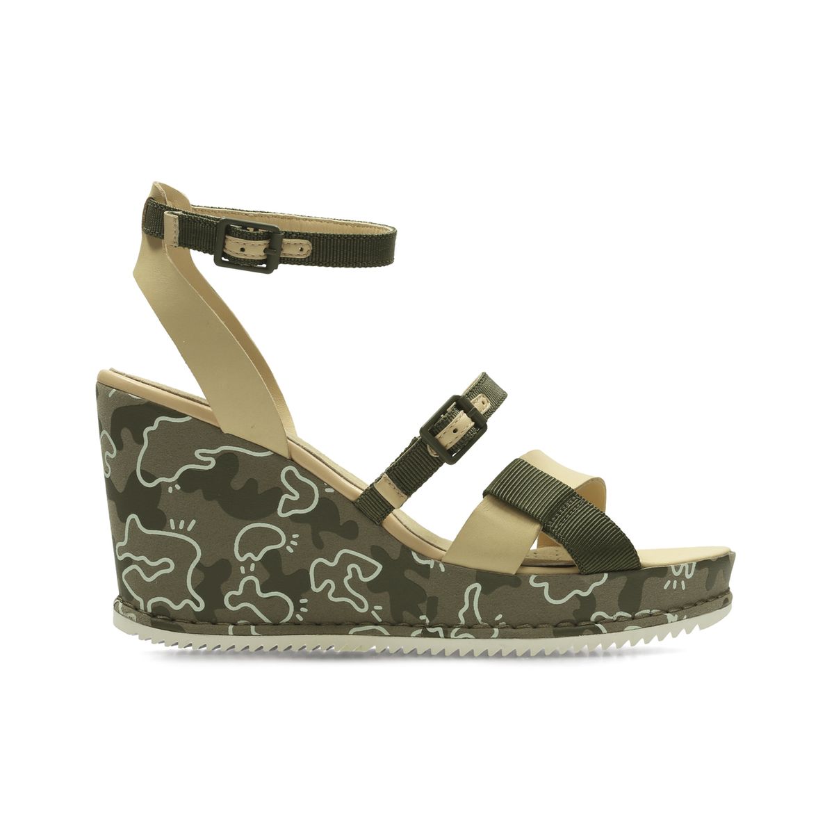 Sandales cuir compensées Adesha Art