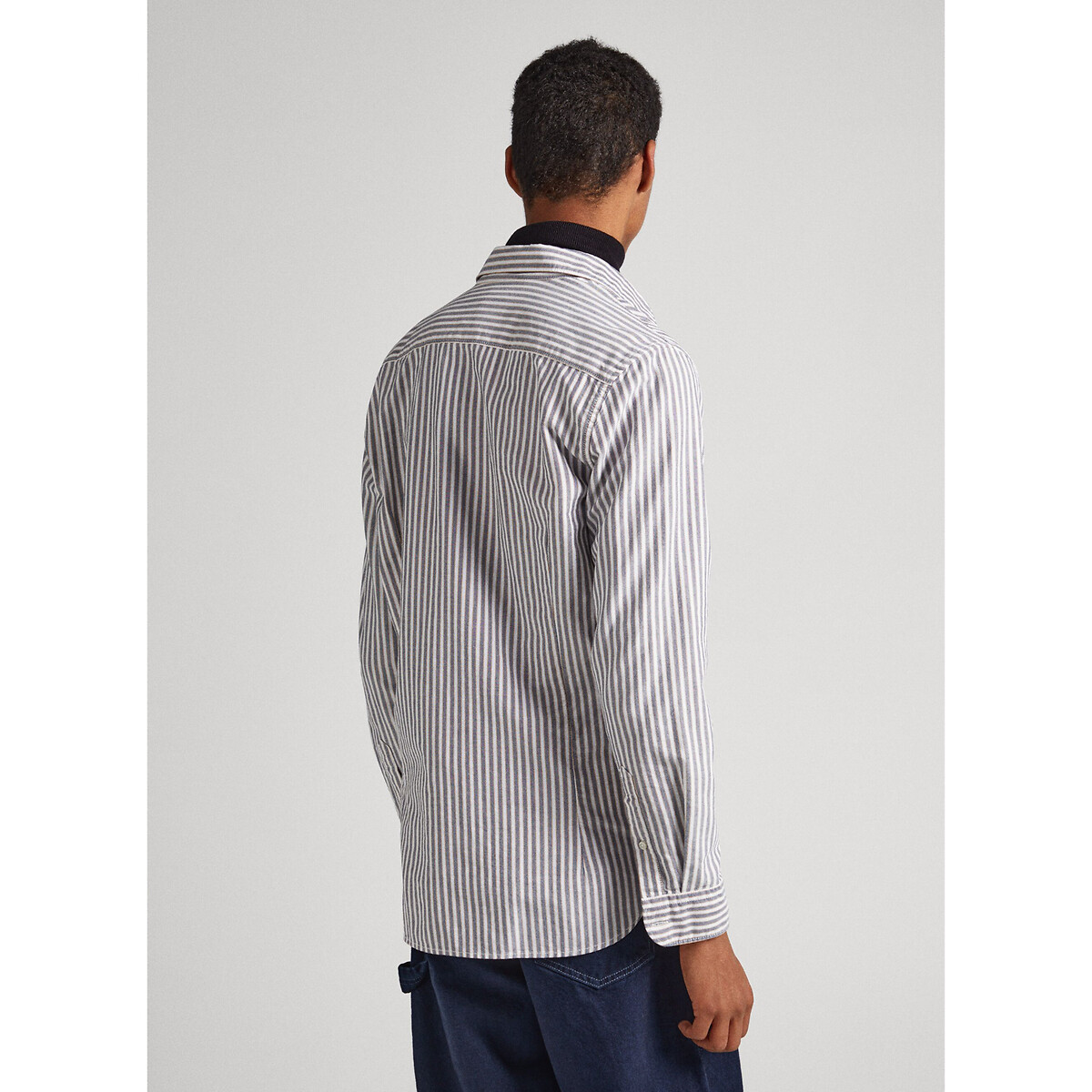 Рубашка Прямого покроя с длинными рукавами L белый LaRedoute, размер L - фото 4