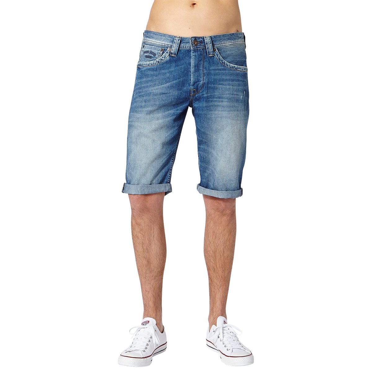 

Бермуды с эффектом потёртости PEPE JEANS, Cash Short