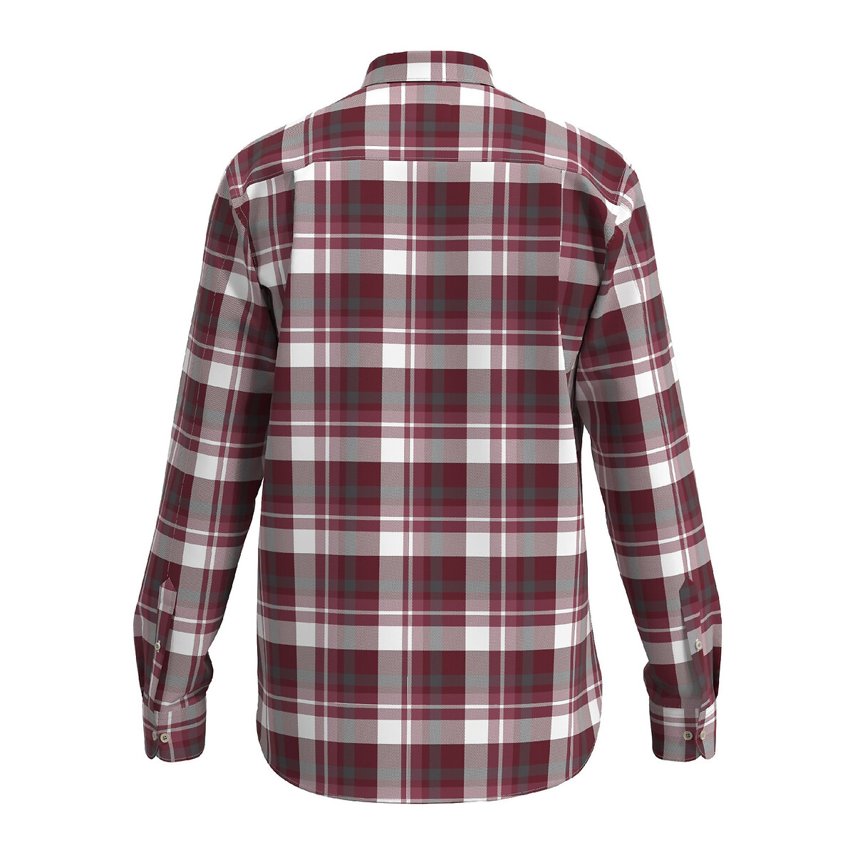 Рубашка Из твила с воротником на пуговицах L красный LaRedoute, размер L - фото 2