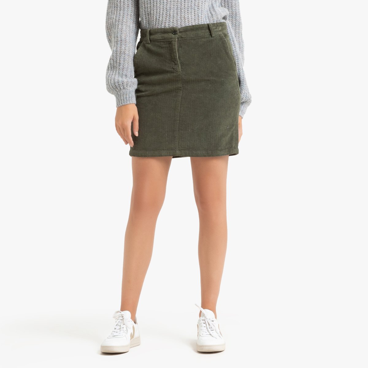 

Юбка La Redoute, Зеленый, Короткая прямая из велюра JULES 3(L) зеленый