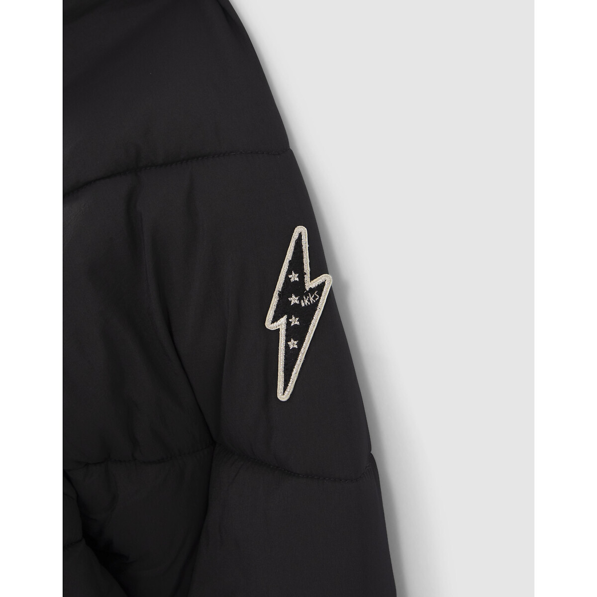 Куртка Стеганая с капюшоном 10 лет - 138 см черный LaRedoute, размер 10 лет - 138 см - фото 5