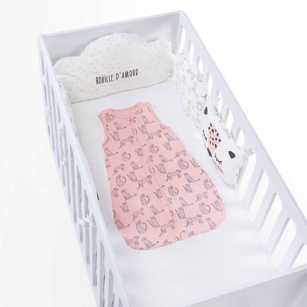 Конверт LA REDOUTE COLLECTIONS Для новорожденных летний из газовой ткани с принтом биохлопок 2 года - 86 см розовый, размер 2 года - 86 см - фото 5