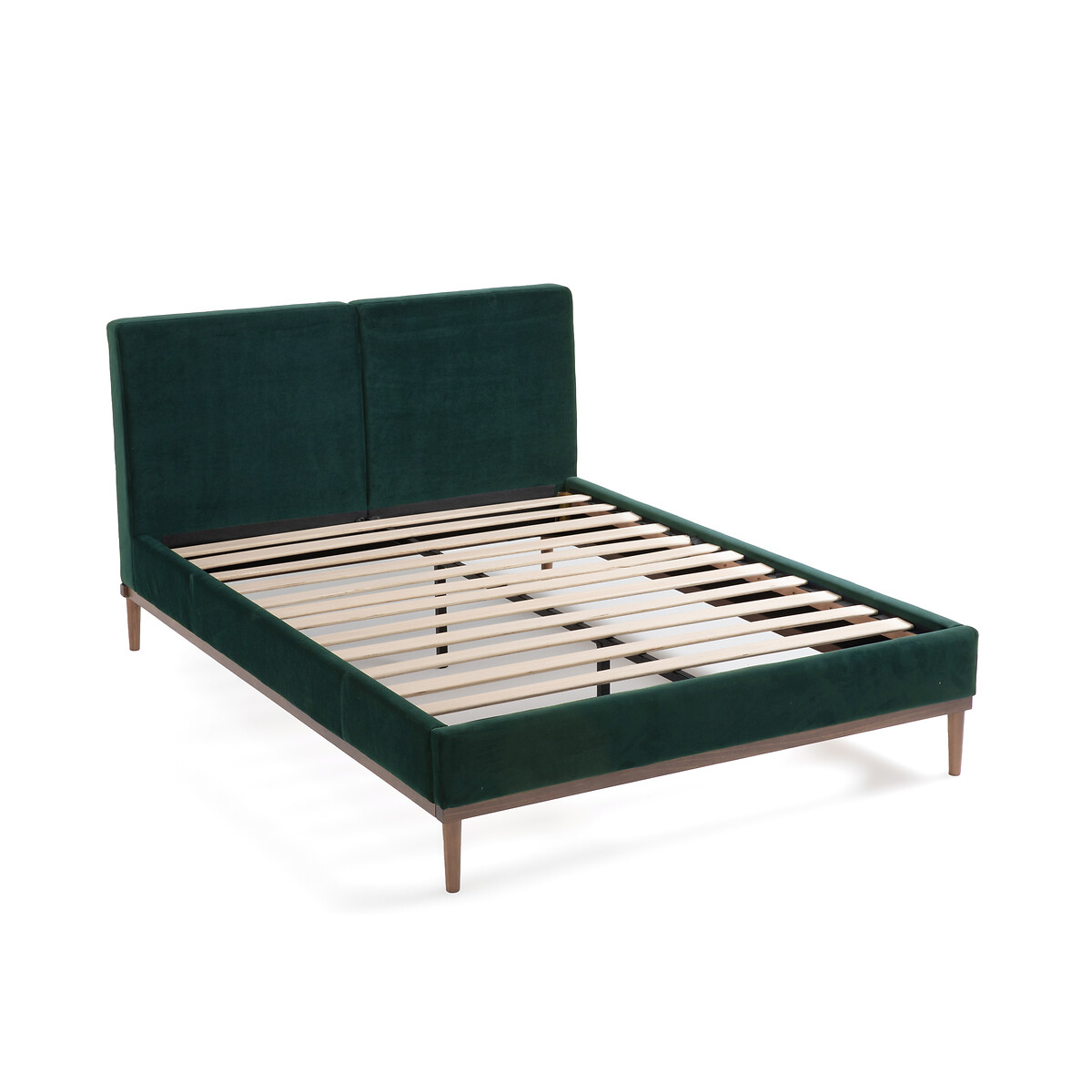 Кровать LaRedoute Мягкая с кроватным основанием Cooly 140 x 190 см зеленый, размер 140 x 190 см - фото 3