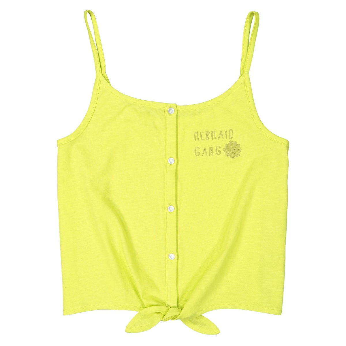 

Топ LA REDOUTE COLLECTIONS, Желтый, Топ На тонких бретелях с завязками спереди 10-16 лет 14 желтый