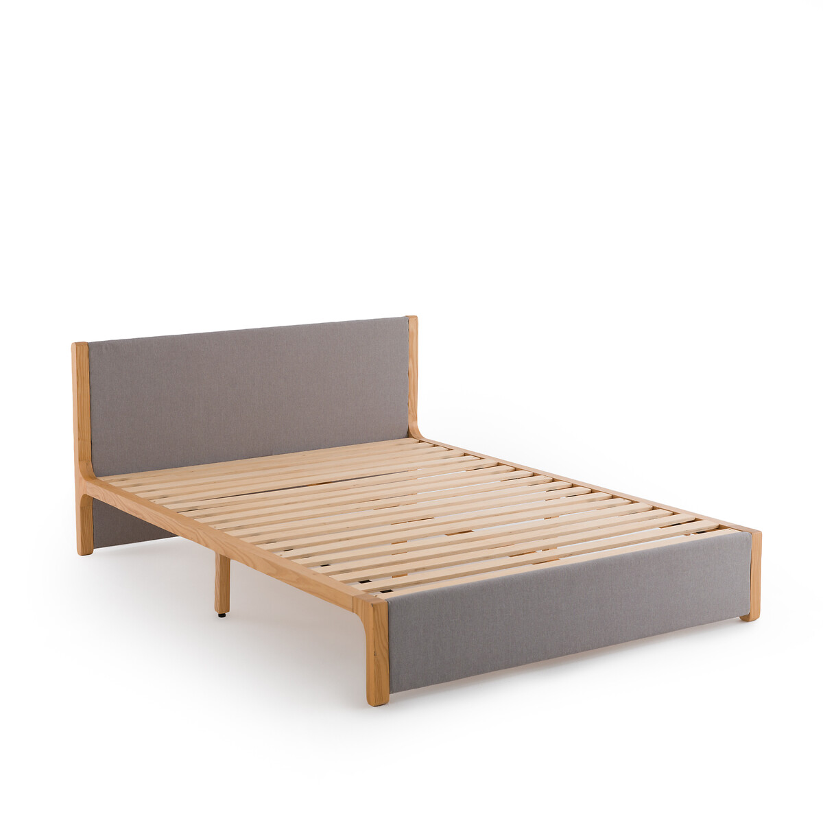 Кровать La Redoute С реечным дном ELORI 140 x 190 см серый, размер 140 x 190 см - фото 3
