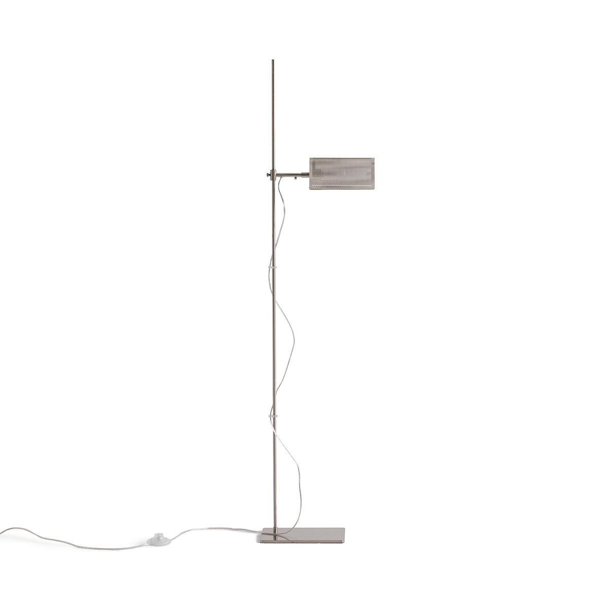 Лампа Для чтения из перфорированного металла с отделкой под глянцевый никель Darja единый размер серый