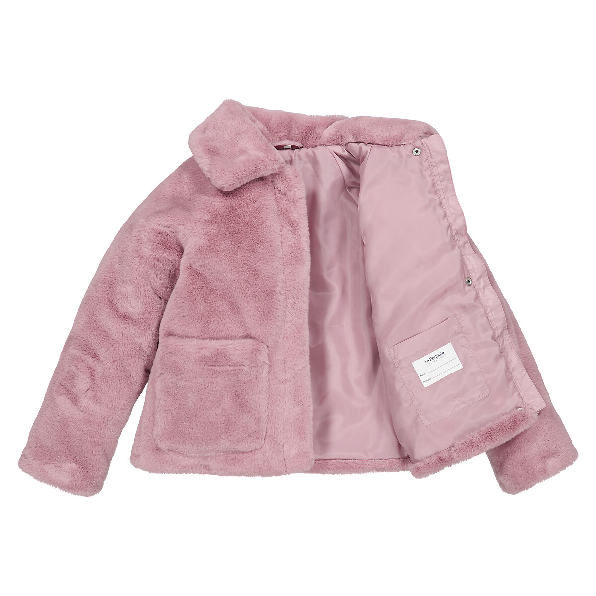 Пальто Утепленное из искусственного меха 3 года - 94 см розовый LaRedoute, размер 3 года - 94 см - фото 5