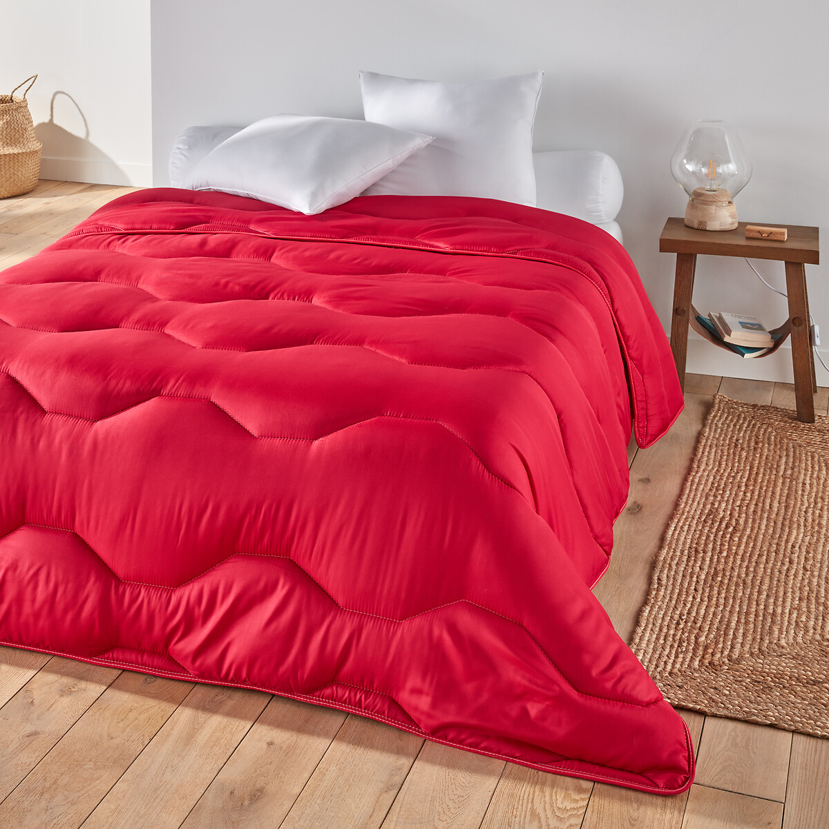 Одеяло La Redoute COLOR  полиэстера  гм 260 x 240 см красный, размер 260 x 240 см - фото 1