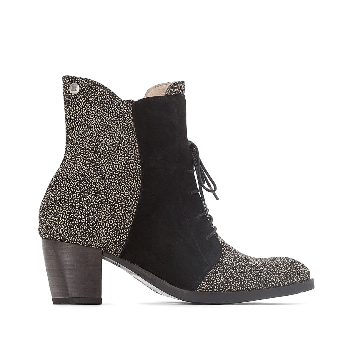Boots cuir kitten heel