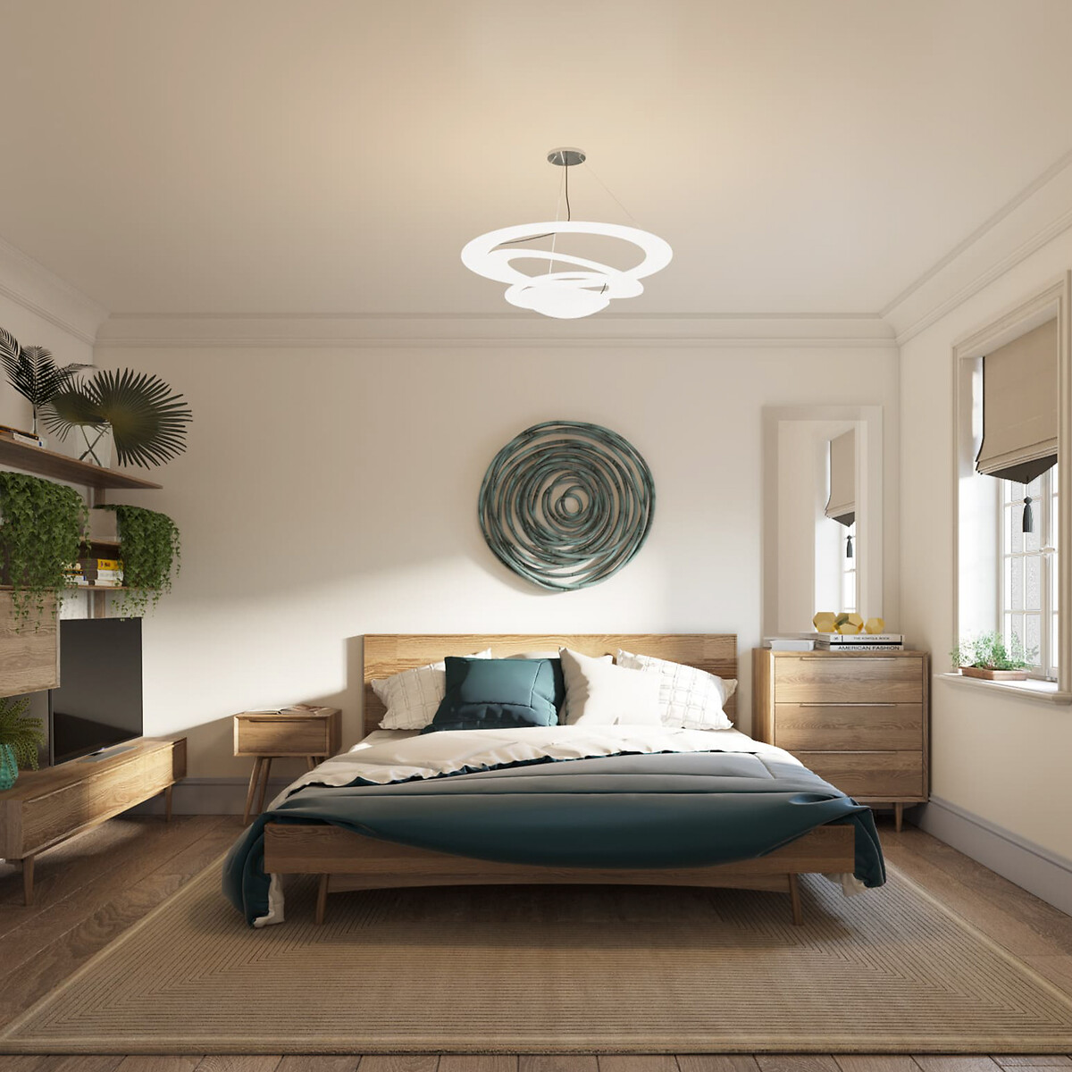 Кровать 2-спальная в Скандинавском стиле Bruni  160 x 200 см каштановый LaRedoute, размер 160 x 200 см - фото 4