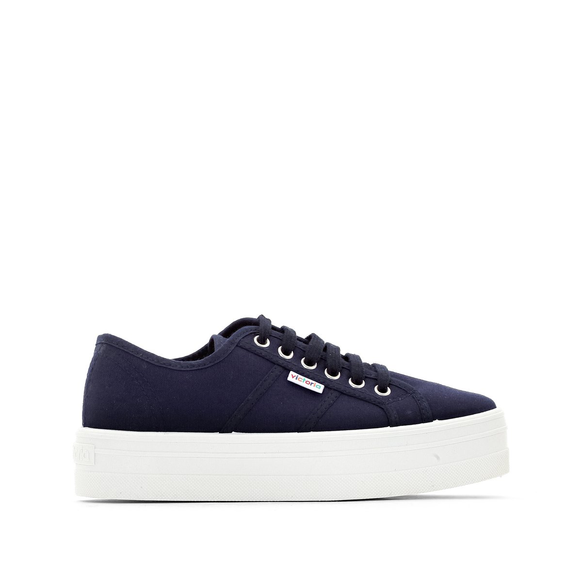 Barcelona Lona Flatform Trainers in Organic Canvas