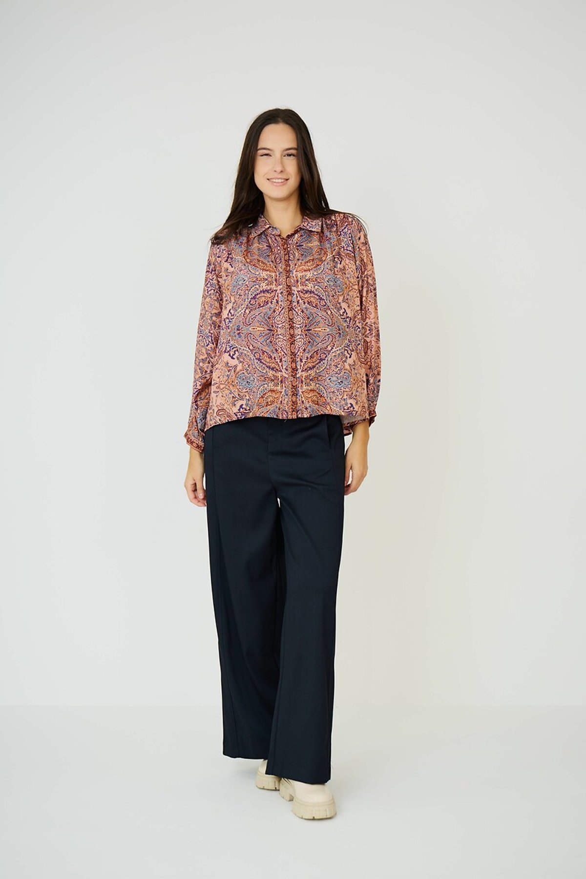 

Блуза LaRedoute, Розовый, Блуза с рубашечным воротником 0(XS) розовый