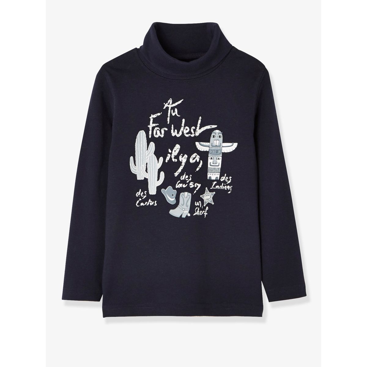 Lot de 2 sous-pulls garçon motifs cow-boy