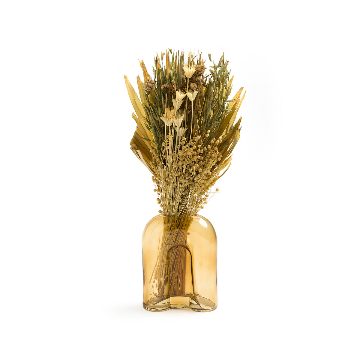 Ваза из янтарного стекла Ambrina единый размер каштановый ваза высота 20 см