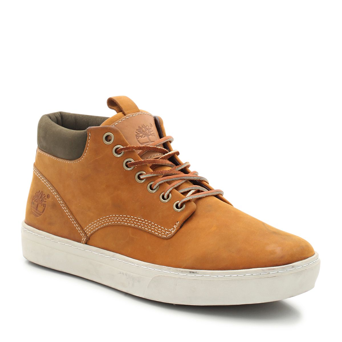 Boots cuir à lacets Chukka