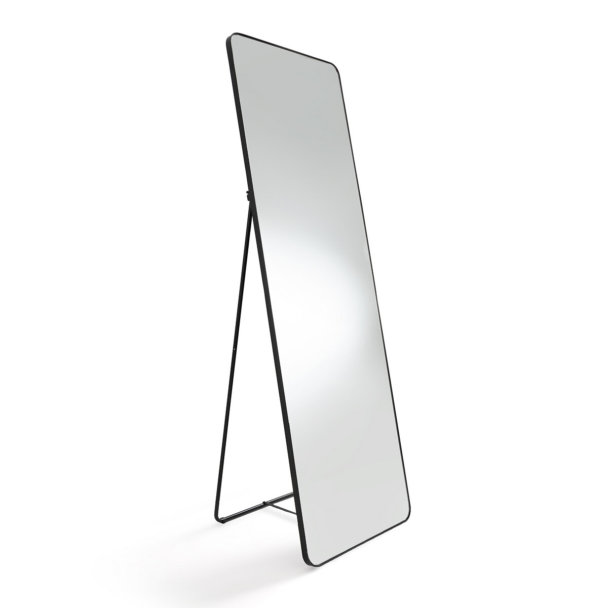 Зеркало на подставке псише с отделкой металлом Iodus единый размер черный