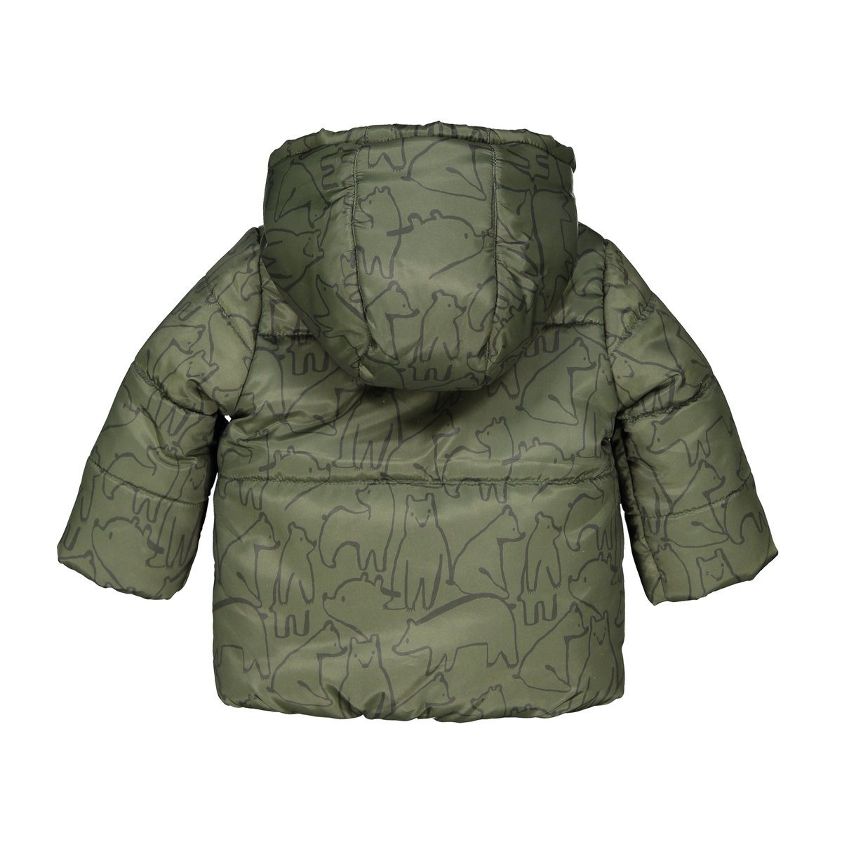 Утепленная La Redoute Стеганная куртка с капюшоном и принтом  мес 3 мес. - 60 см другие, размер 3 мес. - 60 см - фото 2