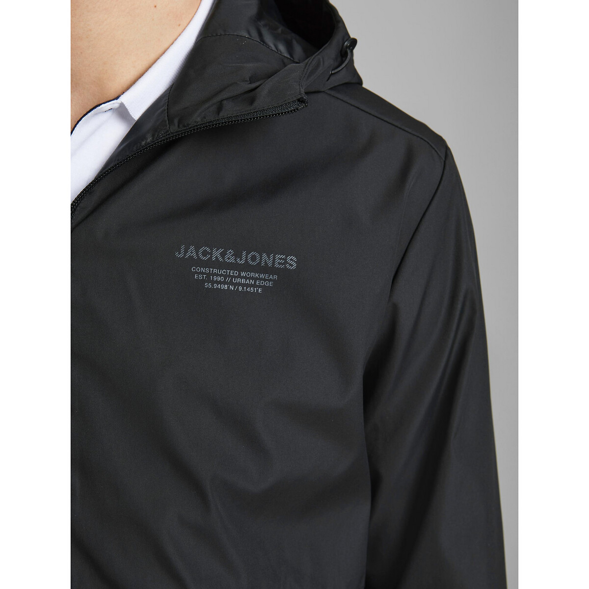 Куртка LaRedoute На молнии с капюшоном Seam L черный, размер L - фото 5