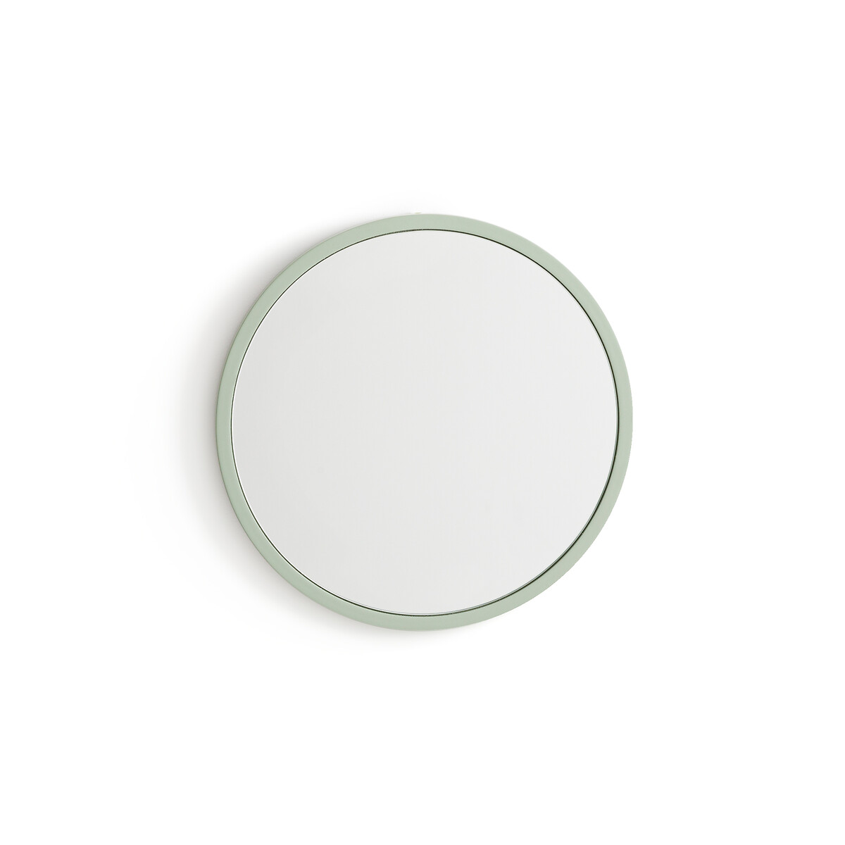 Зеркало Круглое с отделкой МДФ 30 см Poketa единый размер зеленый