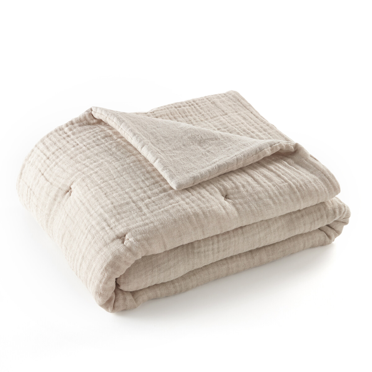 Одеяло из газовой льняной ткани Mistou 180 x 230 см бежевый плед из хлопчатобумажной газовой ткани aska 180 x 230 см серый