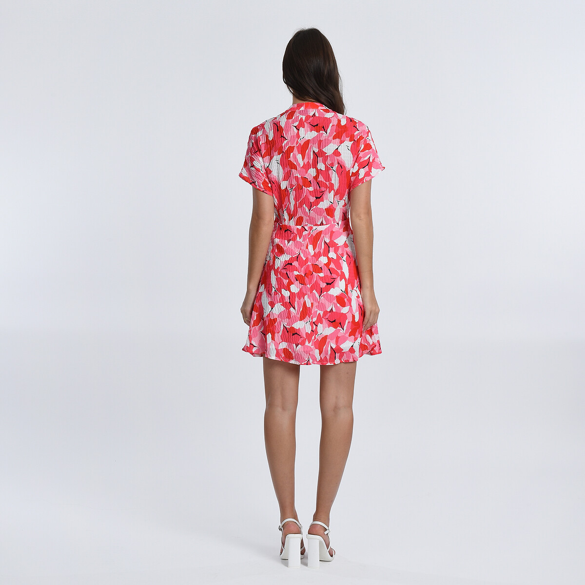 Платье С короткими рукавами и принтом XL розовый LaRedoute, размер XL - фото 4