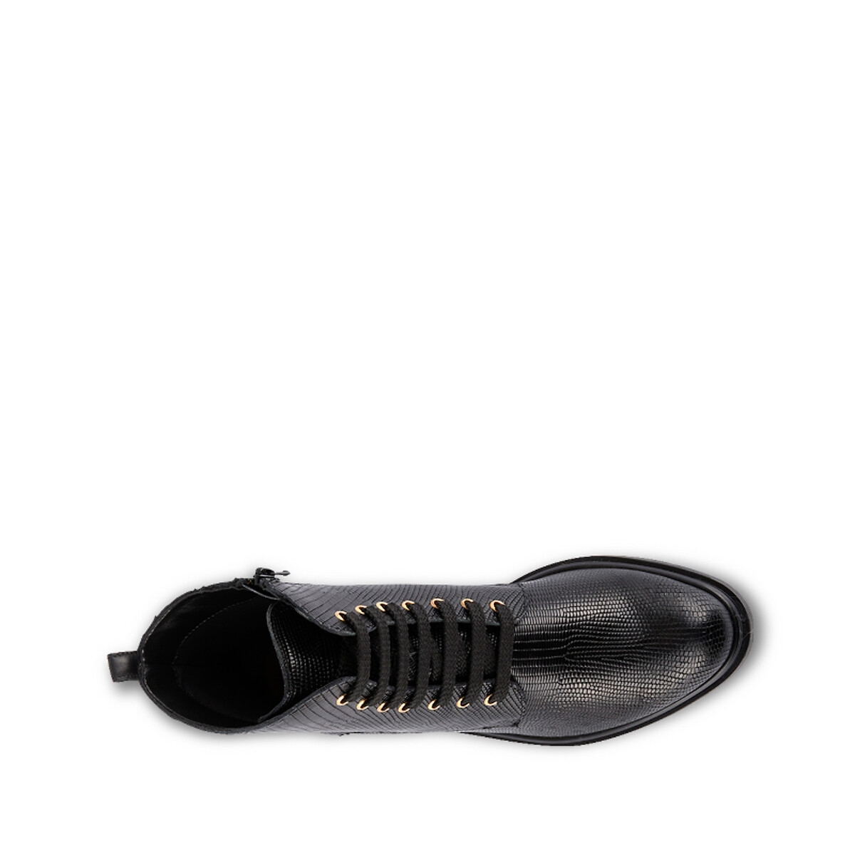 Ботинки LaRedoute Из кожи на шнуровке Soraya 38 черный, размер 38 - фото 3