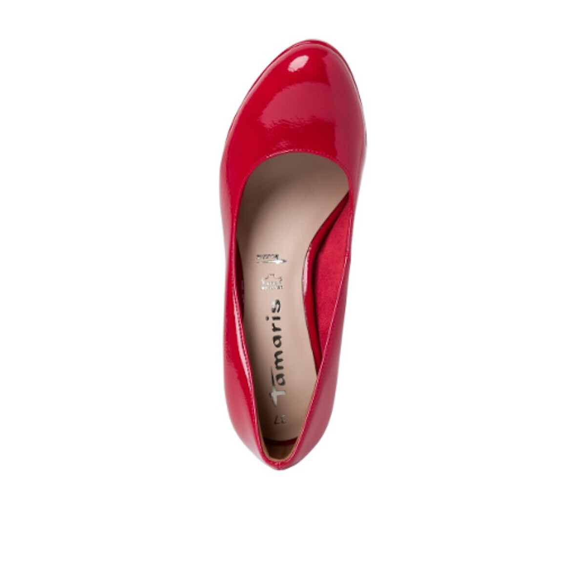 Туфли На каблуке 36 красный LaRedoute, размер 36 - фото 3